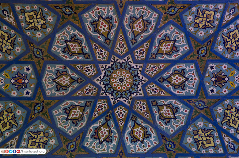 الزخرفة الاسلامية مرقد الامام الحسين