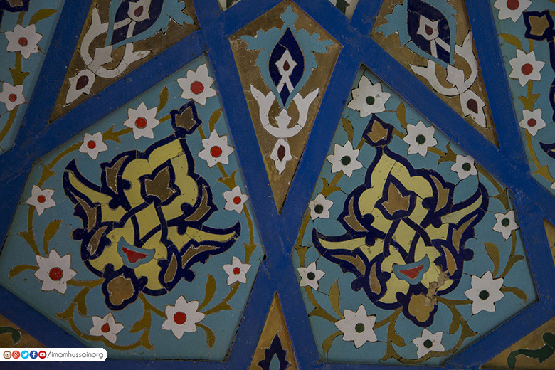 الزخرفة الاسلامية مرقد الامام الحسين