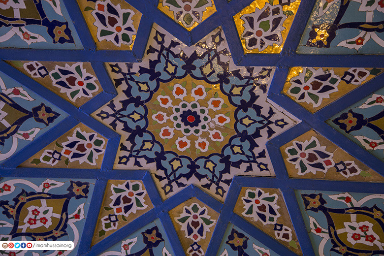 الزخرفة الاسلامية مرقد الامام الحسين