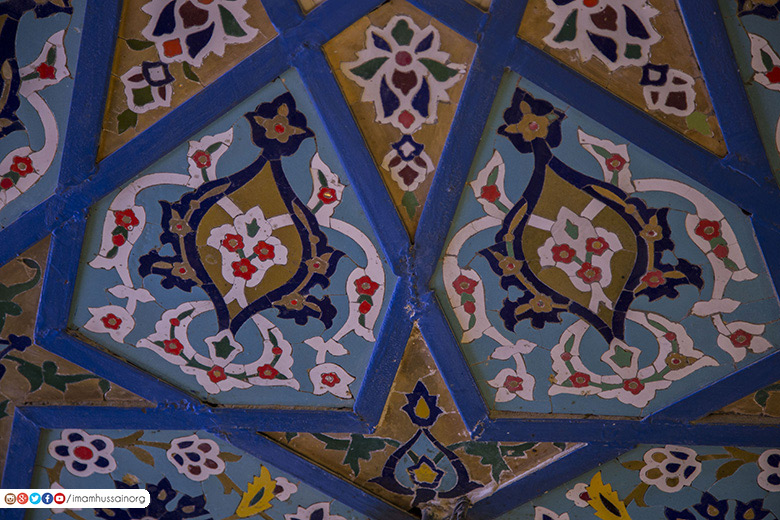 الزخرفة الاسلامية مرقد الامام الحسين