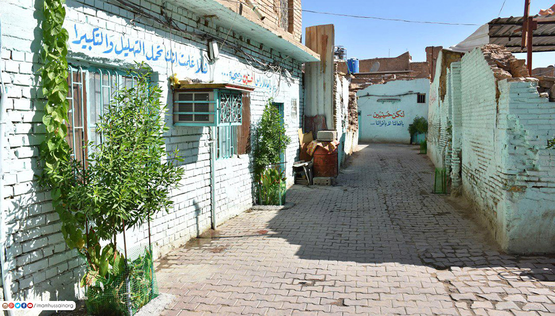 حرم الإمام الحسين يعيد تأهيل أزقة باب الطاق وسط مدينة كربلاء القديمة