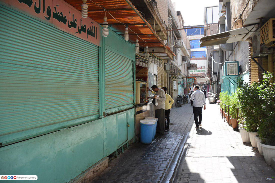 حرم الإمام الحسين يعيد تأهيل أزقة باب الطاق وسط مدينة كربلاء القديمة